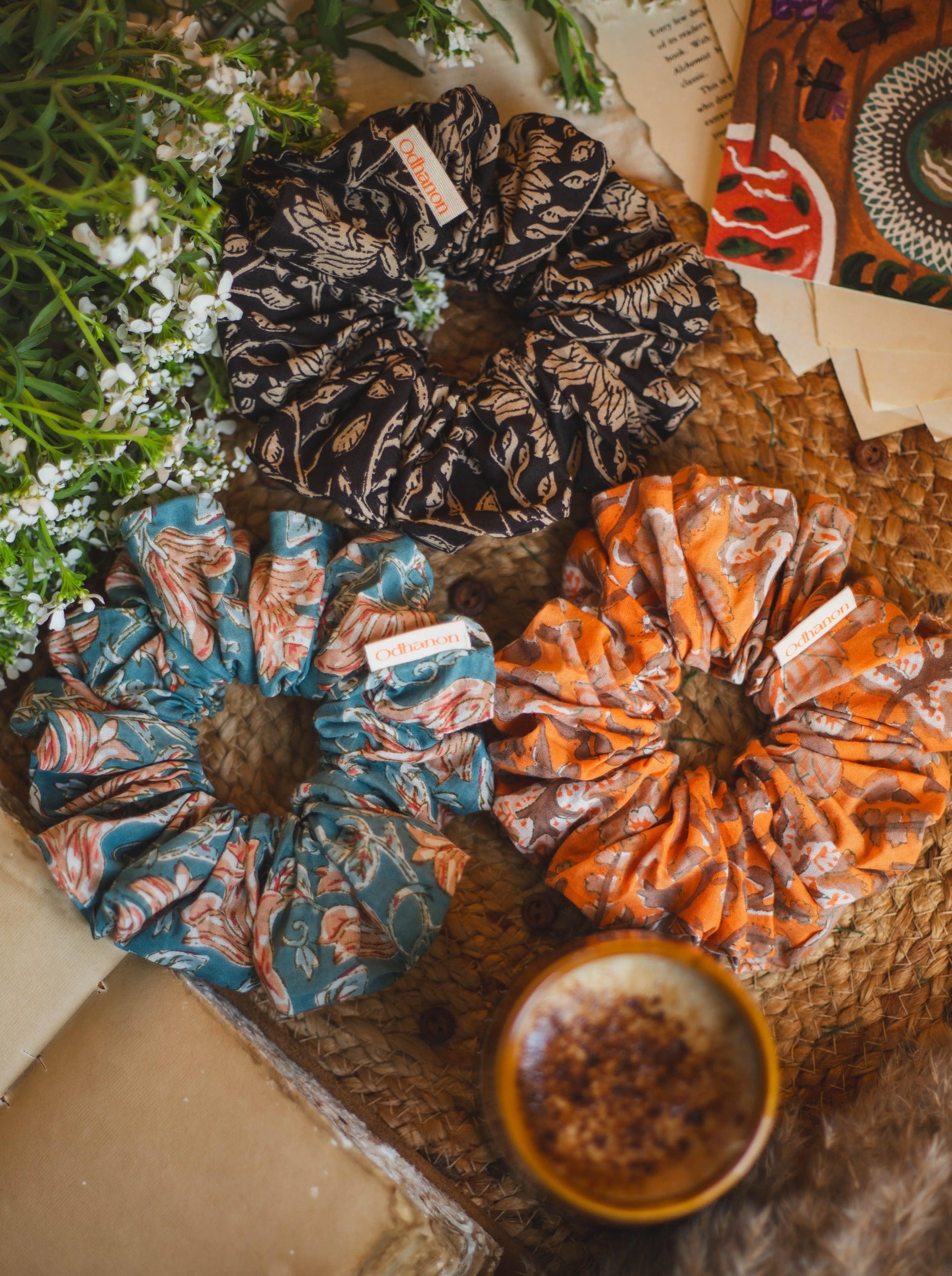 Cute Hair Scrunchies Set - Odhanon
