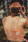 Orange Florals Top - Odhanon