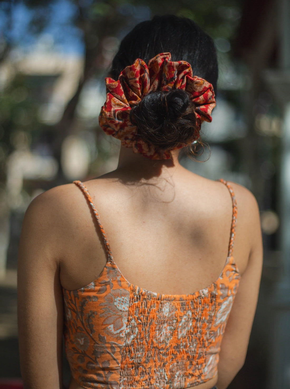 Kalamkari Scrunchies Set - Odhanon