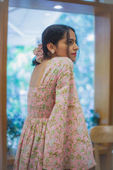 Elegant Flare Bell Sleeve Dress