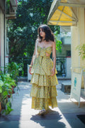 Green Cotton Co-ord Set - Odhanon