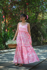 Pink Flare Maxi Dress