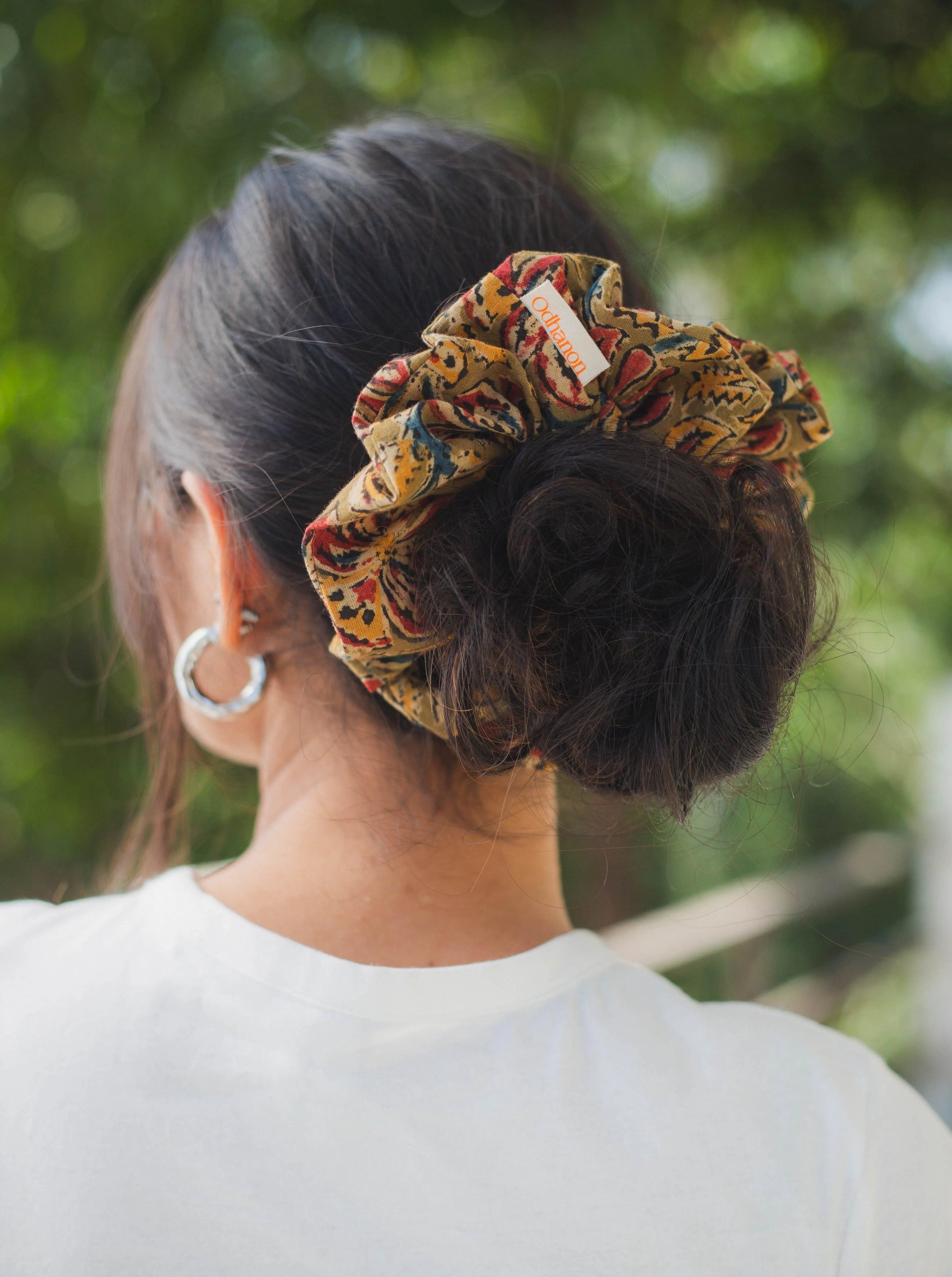 Kalamkari Scrunchies Set - Odhanon