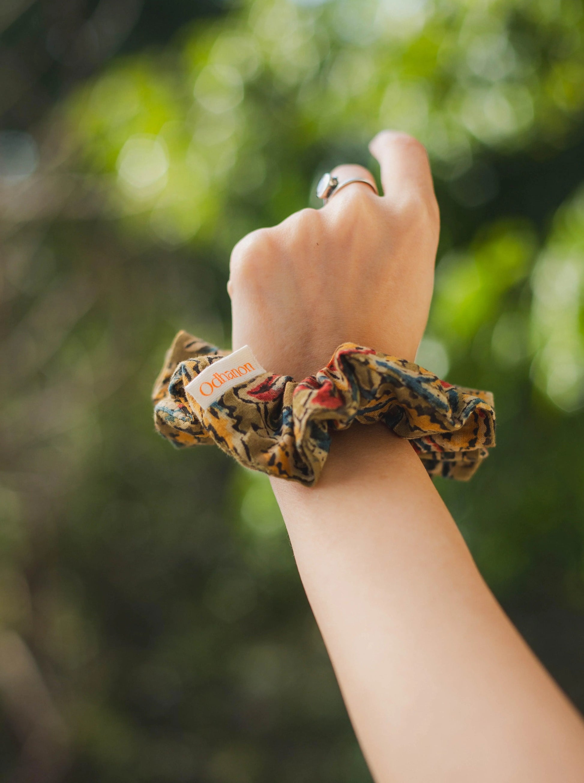 Kalamkari Scrunchies Set - Odhanon