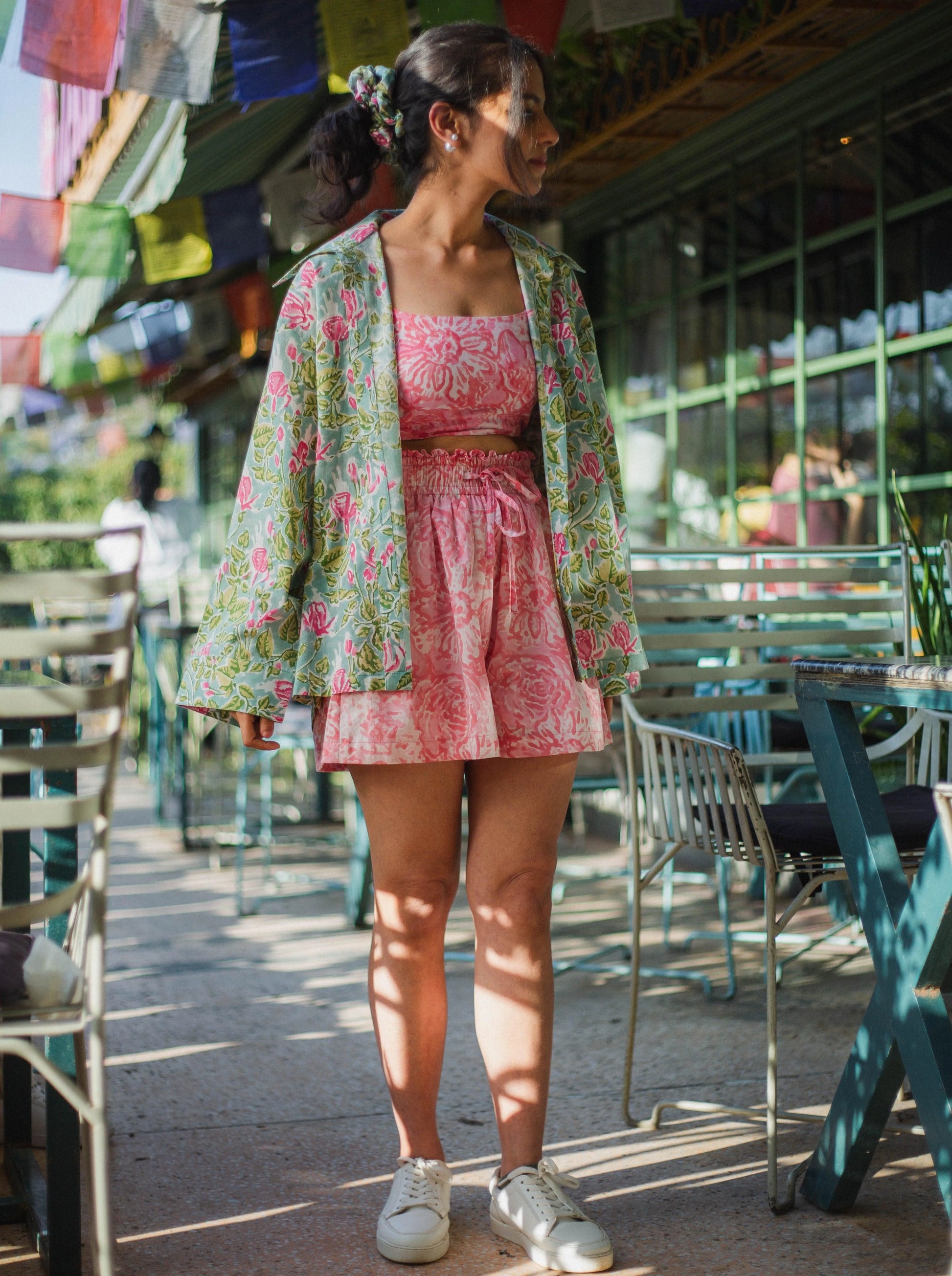 Oversized Floral Shirt - Odhanon