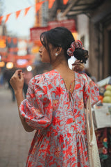 Floral Short Cotton Dress