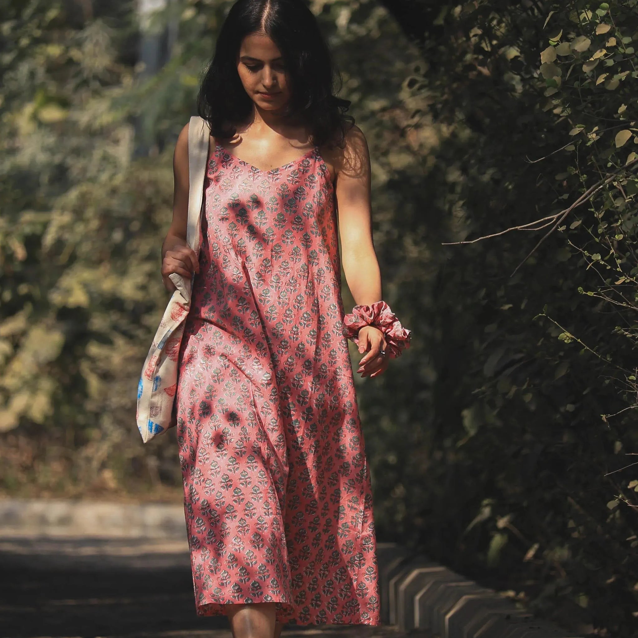 Green Slip Midi Dress - Odhanon