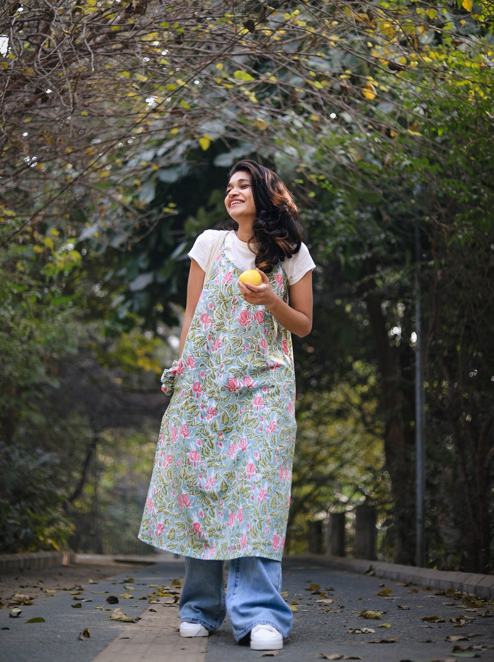 Floral Cotton Slip Dress - Odhanon