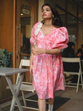 Floral Short Summer Dress - Odhanon