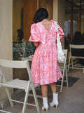 Floral Short Summer Dress - Odhanon