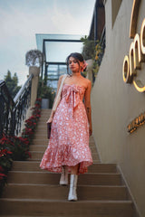 Peach Fuzz Bow Dress