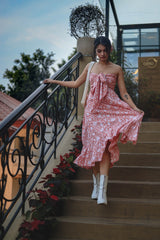 Peach Fuzz Bow Dress