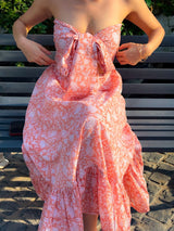 Peach Fuzz Bow Dress