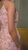 Pink Floral Wrap Dress